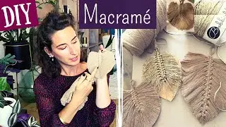 DIY Feuille / Plume en MACRAMÉ FACILE !