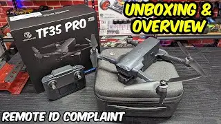 TRIPLEFINE TF35 Pro Brushless 2-axis 4K GPS (RID Compliant) Drone Unboxing & Overview