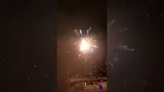 Мытищи, Новый год 2019, салют во дворе дома