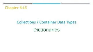 Python Dictionaries | Chapter 4 L7