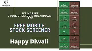 Best App For Trading Breakout or Breakdown Screening | Intraday Swing Trade Screener Free App