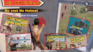 Only AKM Op Gameplay No vest Helmet Advance Mode - Metro Royale