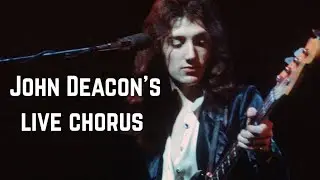John Deacon singing live the most famous songs of Queen
