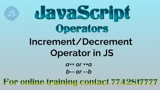 increment decrement operators in javascript in hindi