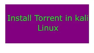 How to install Torrent Client in Kali Linux ?