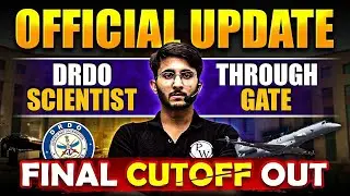 Official Update from DRDO | DRDO Scientist through GATE Exam | DRDO Scientist Final Cut off OUT 🚀