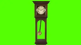 Old  Clock Green Screen | Animation
