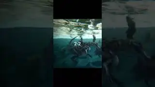 Ark Baryonyx vs Ark Sarcosuchus 