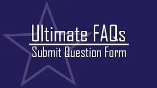 Ultimate FAQ Plugin - Submit Question Form