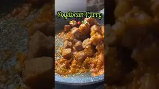 Soya Chunks Curry #soyachunks #curry  #thebakingfairy #shorts