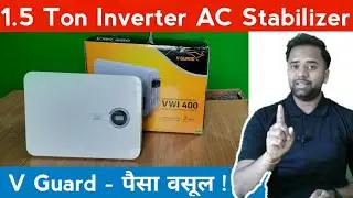 V Guard AC Stabilizer - VWI 400 Smart for Inverter ACs upto 1.5 Ton - Working Range 130V to 280V !!