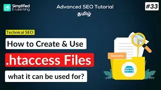How to Create & Use the .htaccess File in Tamil | SEO Tutorial in Tamil | #33