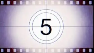 Retro film countdown background luxury