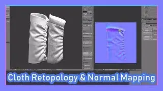 Re-topology and Normal Maps for Cloth with Marvelous Designer and Blender
