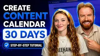 How To Create A Content Calendar | Schedule Social Media Posts | SocialBee Tutorial