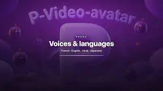 Multilingual AI Avatar Demo | French · English · Hindi · Japanese | Pruna P-Video Avatar