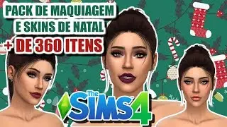 SUPER PACK (+de 360 itens) SKINS E MAQUIAGEM 💋💄|The Sims 4