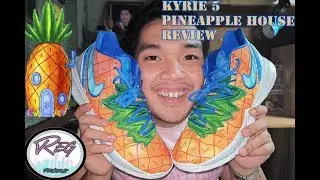 Spongbob's House in A Kyrie Shoe | Kyrie 5 Spongebob Pineapple House On hand Review