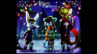 Christmas 2016 speedpaint (ft. Katty The catwolf 35)