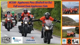 ROC: NC500 Scotland Charity Motorbike Tour:  Bealach na Ba (Applecross Pass) Ascent from Applecross