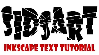 Inkscape Text Effects | How To Make Shattered Text In Inkscape