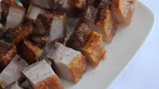 Crispy Roasted Pork Belly Recipe Homemade (Thit Heo Quay) Siu Yuk 脆皮燒肉