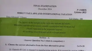 CMA FINAL DT&INT TAX ALL MCQ dec 24 #cma #cmaexams #cmafinals #cmainter #cmastudent #cmastudent #ca