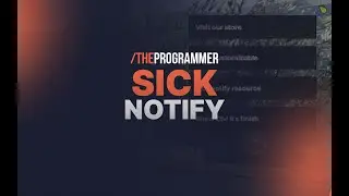 [ESX/QB] Sick Notify | FiveM Script
