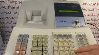 How To Use the Dept # Button To Access Departments 33-99 Sharp XE-A203 / XE-A206 Cash Registers
