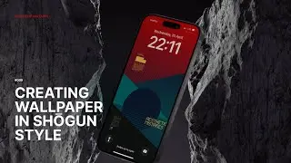 Creating in Figma new wallpaper in Shogun style.