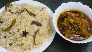Khushbudar Chicken Dal & Baghara Rice Recipe  | चिकन दाल साथ में बघारा राइस रेसिपी