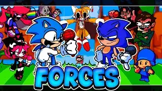 FORCES but Every Turn a Different Character Sings 🎶⚡ (FNF Sonic VS Santiago )