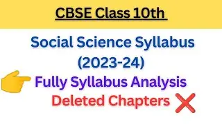 cbse class 10 sst syllabus 2023-24@MadhviAcademy20