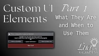 Lua for MA3 Custom UI Elements Pt 1 - What They Are and When to Use Them