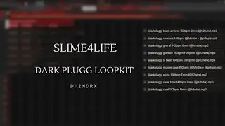 (FREE LOOPKIT) DARK PLUGG LOOP KIT - "SLIME4LIFRE" (glokk40spaz, lil tony, slimesito, nutso thugn)