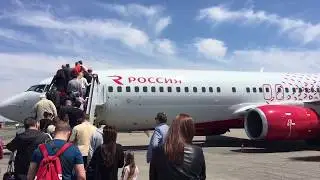 Перелёт на боенге из Краснодара взлёт и посадка