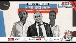 Marco Lillo e Antonio Massari intervistano Nicola Gratteri