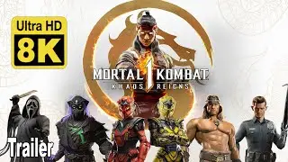 Mortal Kombat 1: Khaos Reigns Official Announcement Trailer 8K (Remastered with Neural Network AI)