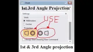1st & 3rd angle projection | 1st angle projection view | 3rd angle projection view difference