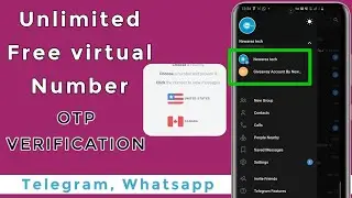 How to get Unlimited free US Number -- OTP verification | Fake Telegram