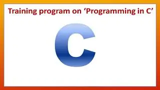 Training program on Programming in C