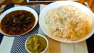 kalay Chanay ka salan With Jeera Rice And Chutny | kalay chanay recipe