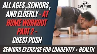 No Weights At Home Workout for Seniors and Elderly Part 2 Chest and Triceps| High Intensity Training