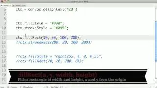 HTML5 Training Course:  Canvas - Getting Started and Rectangles