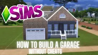 SIMS 4| HOW TO ATTACH A GARAGE TO A RAISED PLATFORM |SIMS 4 SPEED BUILD