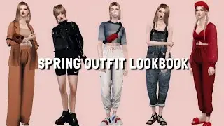 The Sims 4 | SPRING OUTFIT LOOKBOOK 2021 | + CC Links