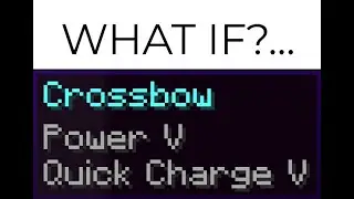 The Power Minecraft Enchantment For Crossbow in Minecraft | WHAT If?... | Minecraft But...