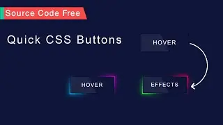 Creative CSS Button Hover Effects | Glowing Gradient Border Effects Using HTML And CSS