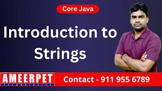 Introduction to Strings in Java | By Srinivas | Ameerpet Technologies