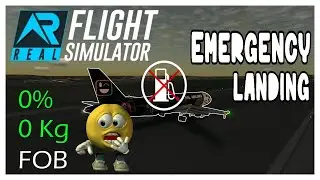 Landing without fuel.  0% of fuel in Real Flight Simulator ends in fatality R.I.P.